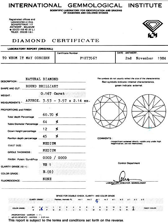 Foto 9 - Diamant 0,167ct Brillant IGI River Hochfeines Weiss VS1, D5133